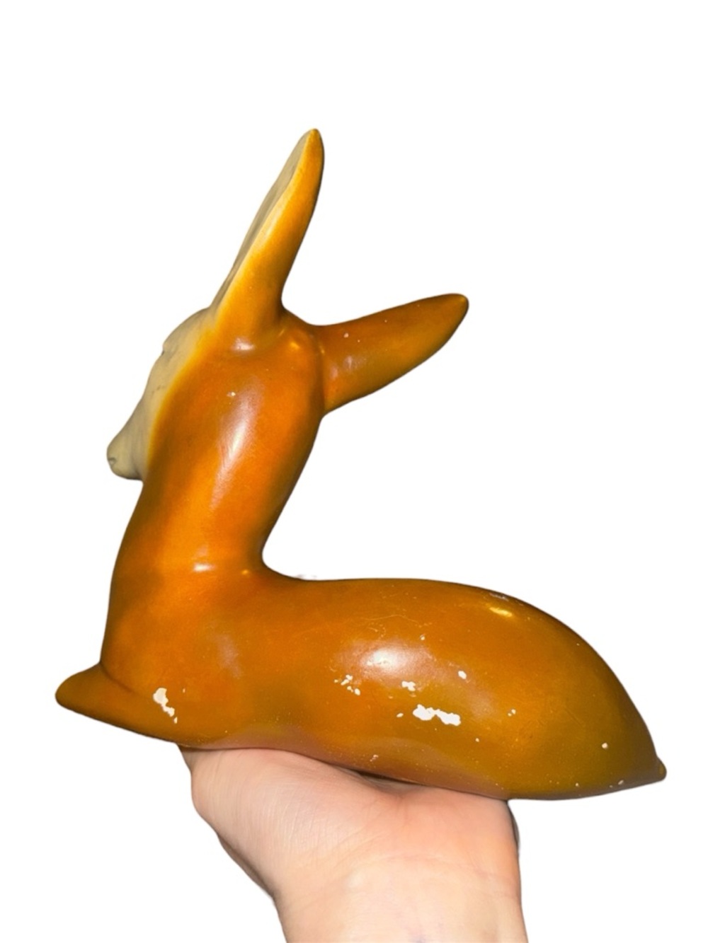 Vintage chalkware deer figurine - Picture 4 of 4